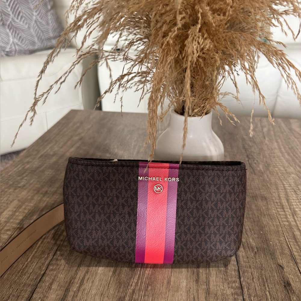 MICHAEL Michael Kors Brown Monogram Crossbody Bag
